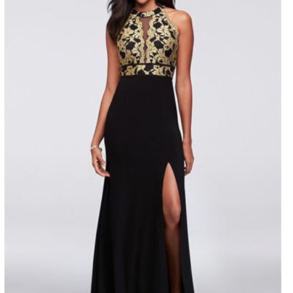 Black and Gold Gown